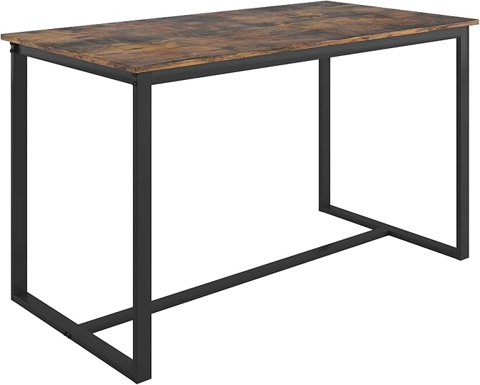 NicBex Dining Table Set for 4 Kitchen Table and Chairs Five-Piece Set Table and Chair with Backrest for Kitchen, Bar, Living Room, Breakfast Nook, Industrial Style, Solid Structure, Brown - LeafyLoom