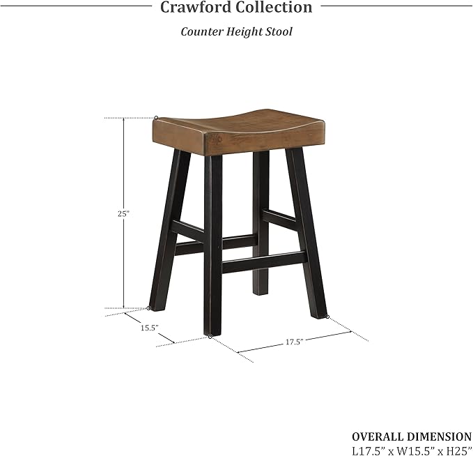 Lexicon Bar Table Set for 3, Small Kitchen table set Kitchen Island Table with 3 Saddle Bar Stools, 4 Piece Dining Table Set for Breakfast Nook, Living Room, Apartment, Counter Height, Black/Brown - LeafyLoom