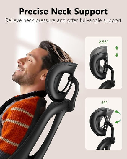 Home Office Chair, High Back Ergonomic Desk Chair with 3D Armrests, Lumbar Support, Mesh Computer Chair with Adjustable Headrest, for Home, Office, Work, Student - LeafyLoom