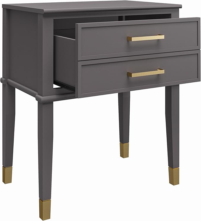 CosmoLiving by Cosmopolitan Westerleigh End Table, Graphite Gray - LeafyLoom