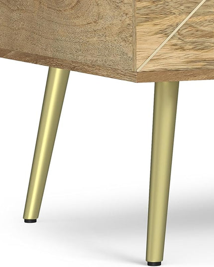 SIMPLIHOME Jager Lift Top Coffee Table, 36 inch, Natural - LeafyLoom