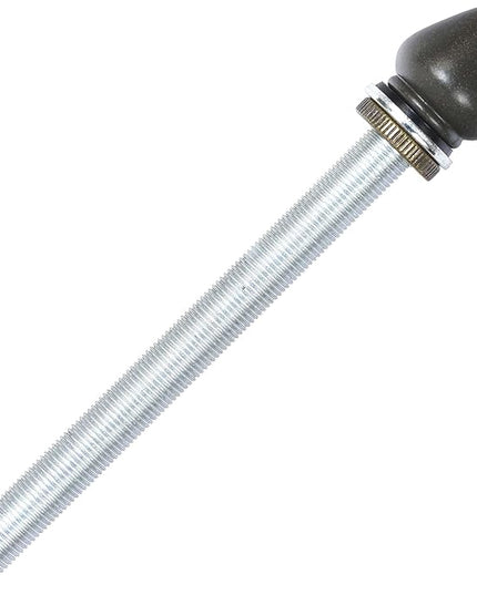 Bieye SS032 Lampshade Support with Finial for Tiffany Style Stained Glass Floor Lamp Table Lamp (G3/8 125mm All Thread) - LeafyLoom