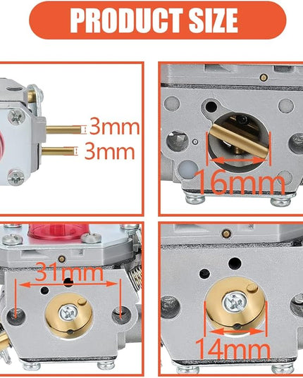 Hipa 545081857 Carburetor for Poulan BVM200FE Craftsman 25CC Leaf Blower Leaf Blower 358.794763, 358.794770, 358.794780, 358.794765, 358.794774, 358.794773 Blower Replace Zama C1U-W43 Carb - LeafyLoom