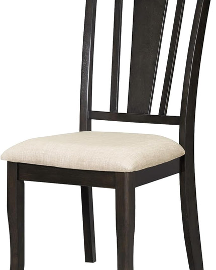 Merax 6-Piece Dining Set with 78inch Trestle Extendable Rectangular Table and 18inch Removable Leaf, Including 4 Padded Chairs & Linen Upholstered Bench for Living Room, Kitchen, Brown - LeafyLoom