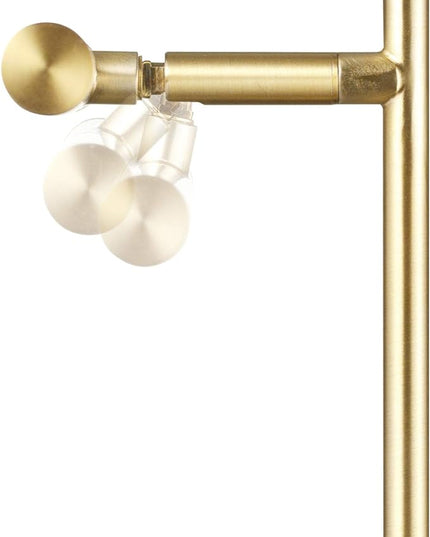 Globe Electric 52889 West 15" LED Integrated Desk Lamp, Matte Brass, 200 Lumens, Dimmer Rotary Switch - LeafyLoom