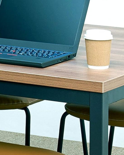 Writing Computer Desk Modern Simple Study Desk Industrial Style Laptop Table for Home Office Brown Notebook Desk (24x63 Inches) - LeafyLoom