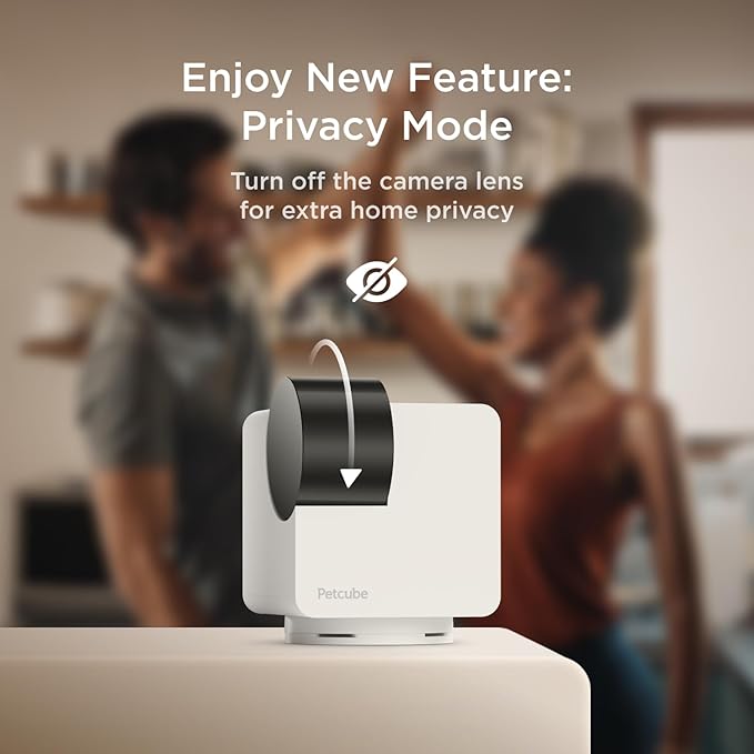 Petcube Cam 360 The Pack of 2 Camera | Ultimate Interactive WiFi Pet and Home Security Pan-Tilt Camera with Phone App, 1080p HD Video, 360° Rotation, Night Vision, Smart Alerts for Home Surveillance Petcube