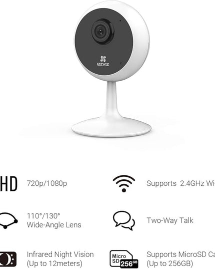 EZVIZ Indoor Security Camera 1080P WiFi Baby Monitor, Smart Motion Detection, Two-Way audio, 40ft Night Vision, Works with Alexa & Google Assistant(C1C) EZVIZ