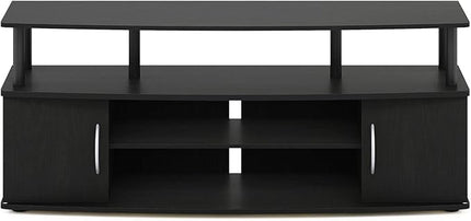 Furinno JAYA Large Entertainment Stand for TV Up to 55 Inch, Blackwood - LeafyLoom