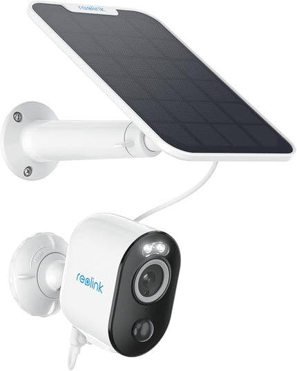 REOLINK 5MP Solar Security Cameras Outdoor Wireless, Spotlight Color Night Vision, 2.4G/5Ghz WiFi Home Surveillance, Solar/Battery Powered, Human/Car Detection, Local Recording, Argus 3 Pro Kit REOLINK