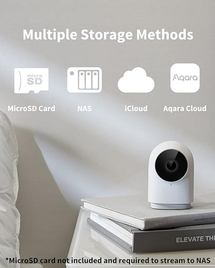Aqara Security Camera Hub Indoor G2H Pro, 1080p HD HomeKit Secure Video Indoor Camera, Night Vision, Two-Way Audio, Zigbee Hub, Plug-in Cam Works with Alexa, Homekit, Compatible with Google Assistant Aqara