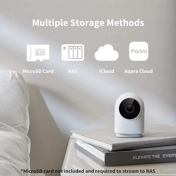 Aqara Security Camera Hub Indoor G2H Pro, 1080p HD HomeKit Secure Video Indoor Camera, Night Vision, Two-Way Audio, Zigbee Hub, Plug-in Cam Works with Alexa, Homekit, Compatible with Google Assistant Aqara