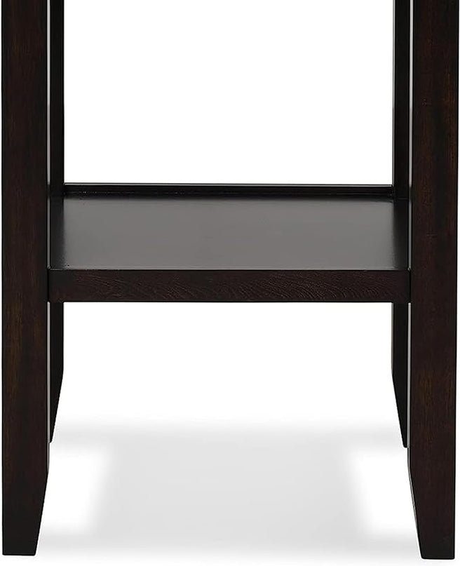 New Classic Furniture Celeste 5-Piece Faux Marble Round Counter Set with 1 Table and 4 Chairs, 42-Inch, Black - LeafyLoom