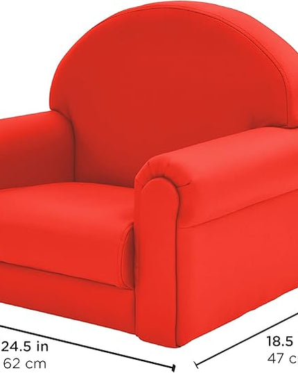 Children's Factory As We Grow Toddler Chair, Red, CF805-196, Flexible Seating for Daycare or Preschool, Kids Reading Chair, Playroom Furniture - LeafyLoom