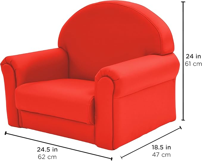 Children's Factory As We Grow Toddler Chair, Red, CF805-196, Flexible Seating for Daycare or Preschool, Kids Reading Chair, Playroom Furniture - LeafyLoom