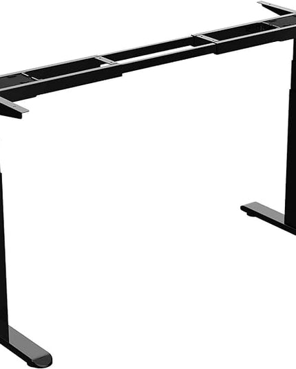 AIMEZO Standing Desk Frame, Dual Motor Electric Height Adjustable Sit Stand Desk Frame with 4 Memory Preset Button, USB Charging Port for Home Office (3 Tier Legs, Black) - LeafyLoom
