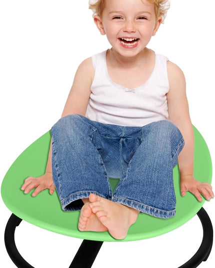 Kids Sensory Swivel Chair, Autism Spinning Chair for Kids Sensory, Sensory Toy Chair, Training Body Coordination, No Assembly Required (Light Green) - LeafyLoom