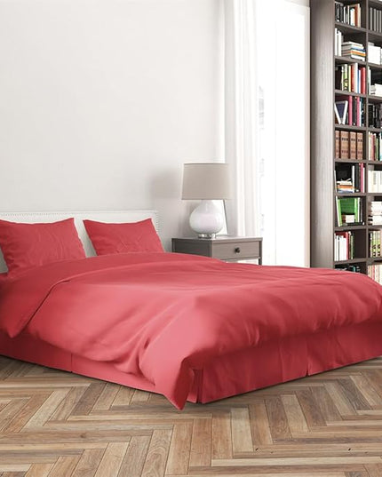 3 Piece Solid Color All Season Bedding Comforter Set Microfiber Soft Lightweight Bedding Set for Kids Teens Adults Room Decor with 1 Comforter and 2 Pillowcases Full - LeafyLoom