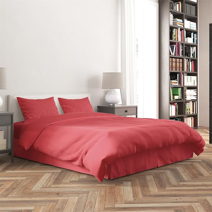 3 Piece Solid Color All Season Bedding Comforter Set Microfiber Soft Lightweight Bedding Set for Kids Teens Adults Room Decor with 1 Comforter and 2 Pillowcases Full - LeafyLoom