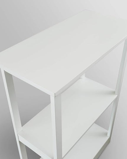 Casual Home Adams Bookcase Sliding Track, Concealment Furniture, White - LeafyLoom