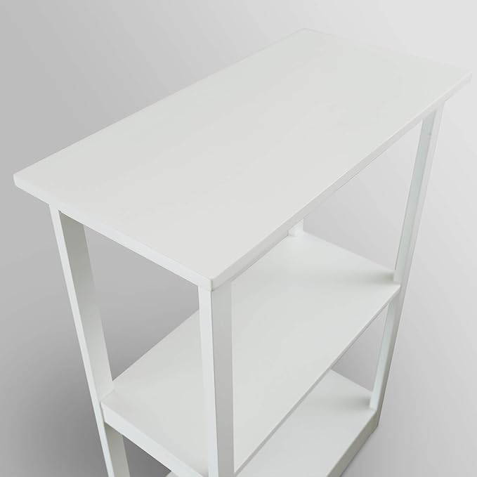 Casual Home Adams Bookcase Sliding Track, Concealment Furniture, White - LeafyLoom