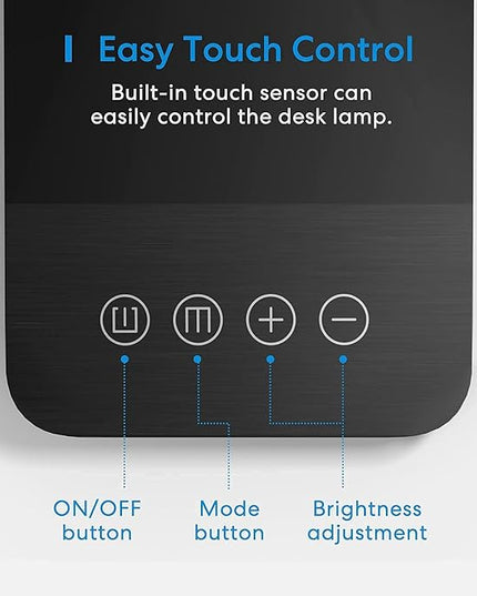 meross Smart LED Desk Light, Metal LED Desk Lamp Works with HomeKit, Alexa and Google Home, WiFi Eye-Caring Smart LED Desk Lamp for Home Office with Tunable White, Remote Control, Schedule and Timer - LeafyLoom