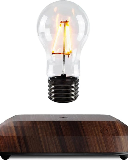 LEVINA Floating Light Bulb Lamp - Magnetic Levitating Wireless Light Bulb Lamp, Night Light, Room Decor, Cool Lamps, Unique Decor Tech Toys - LeafyLoom