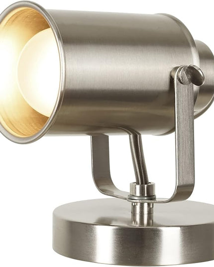 Catalina Lighting 18775-016 Modern Multipurpose Spotlight Desk or Wall Mount Accent Lamp, LED Bulb Included, 6", Brushed Nickel - LeafyLoom