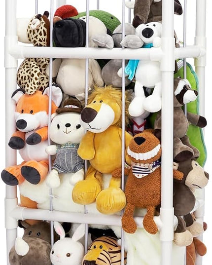Original Stuffed Animal Zoo, Large Stuffed Animals Storage, Toy Storage Organizer for Plush Toy Holder, Perfect Stuffed Animals Ideas for Toddler Boys Girls, Nursery Play Room - LeafyLoom