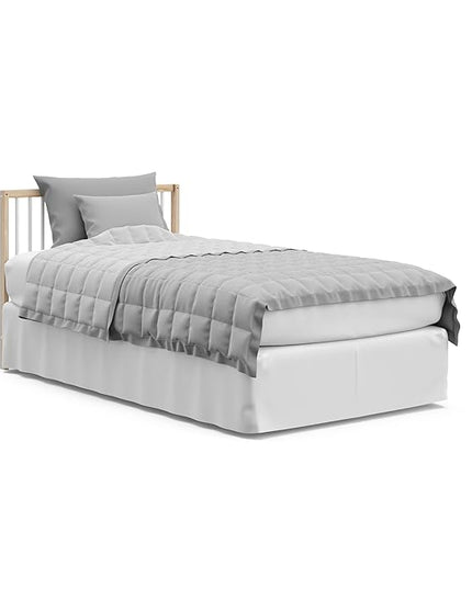 Graco Teddi 4-in-1 Convertible Mini Crib with Bonus Water-Resistant Mattress (Natural with White) – GREENGUARD Gold Certified, 2.75-Inch Mattress Included, Convenient Size, Easy 30-Minute Assembly - LeafyLoom