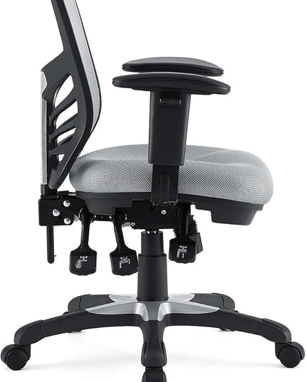 Modway EEI-757-GRY Articulate Ergonomic Mesh Office Chair in Gray - LeafyLoom