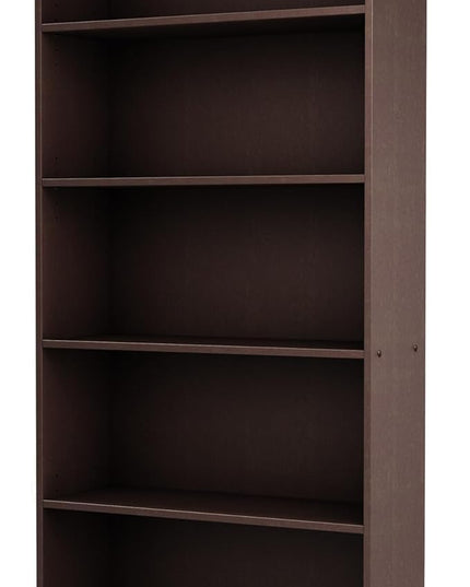 South Shore Axess 5-Shelf Bookcase - Chocolate - LeafyLoom