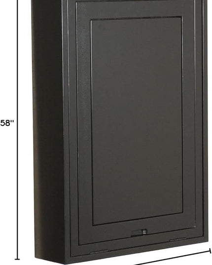 SEI Furniture Convertible Desk, 32.00 in. H x 22.00 in. W x 6.00 in. D, Black - LeafyLoom
