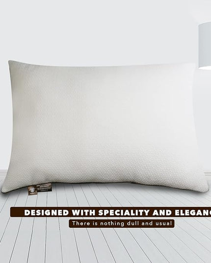 Premium 2-Pack Sleeping Pillow, Bed Pillow, Super Soft Down Alternative with Washable Covers, Microfiber Filling, Set of 2 (White, Queen) - LeafyLoom