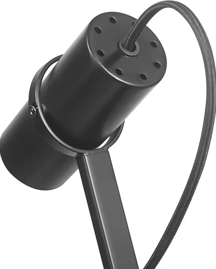 Globe Electric MRDK by Globe Series.01.TL 16" LED Desk Lamp, 2.1A Combined USB Port and USB-C Port, 5 Watts, 240 Lumens, 3000 Kelvin Warm White, Adjustable Shade, Matte Black - LeafyLoom