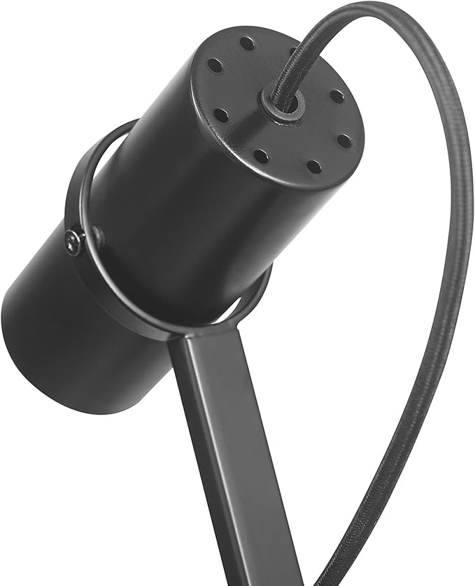Globe Electric MRDK by Globe Series.01.TL 16" LED Desk Lamp, 2.1A Combined USB Port and USB-C Port, 5 Watts, 240 Lumens, 3000 Kelvin Warm White, Adjustable Shade, Matte Black - LeafyLoom