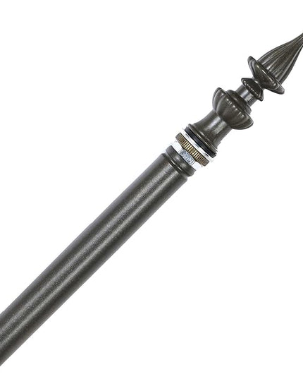 Bieye SS018 Lampshade Support with Finial for Tiffany Style Stained Glass Floor Lamp Table Lamp (G3/8 125mm Crown) - LeafyLoom