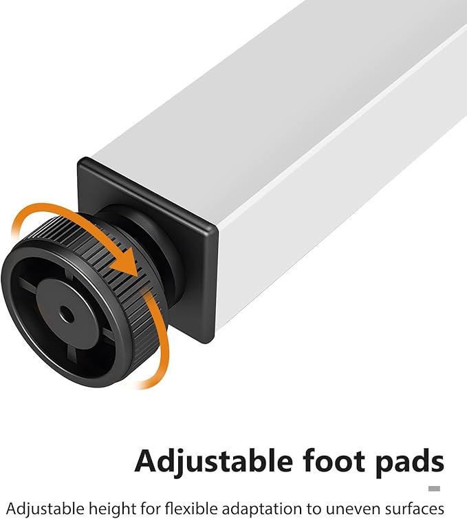 DlandHome 71 inches X-Large Computer Desk, Composite Wood Board, Decent and Steady Home Office Desk/Workstation/Table,White,23.6Wide - LeafyLoom