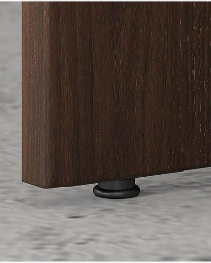 Bush Business Furniture Studio C Office Desk, Computer Table for Home or Professional Workspace, 72W x 30D, Black Walnut - LeafyLoom