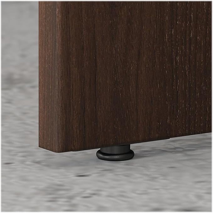 Bush Business Furniture Studio C Office Desk, Computer Table for Home or Professional Workspace, 72W x 30D, Black Walnut - LeafyLoom