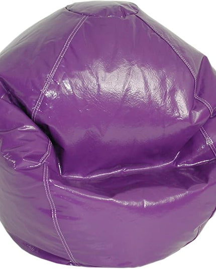 Wet Look Vinyl Bean Bags, Jr Child, Grape - LeafyLoom