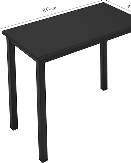 SDHYL 31.4 inch Study Computer Desk, Small Writing Desk, Modern Simple Style PC Table for Home Office, Black - LeafyLoom