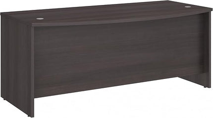 Bush Business Furniture Studio C Bow Front Desk, Computer Table for Home or Professional Office, 72W x 36D, Storm Gray - LeafyLoom