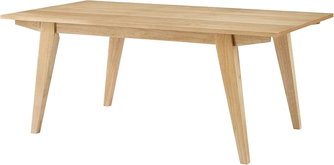 Walker Edison Sibu Japandi Minimalist Coffee Table, 43 Inch, English Oak - LeafyLoom