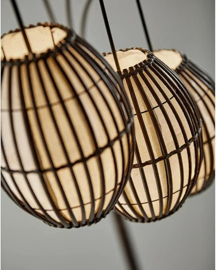 Adesso 4026-26 Maui Arc Lamp, 82 in., 3x60W Incandescent,13 CFL, Antique Bronze, 1 Floor Lamp - LeafyLoom