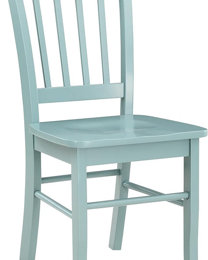 Boraam Colorado Shaker Dining Chairs, Set of 2-Walnut, 17" L x 21" W x 36" H, Aspen Valley - LeafyLoom