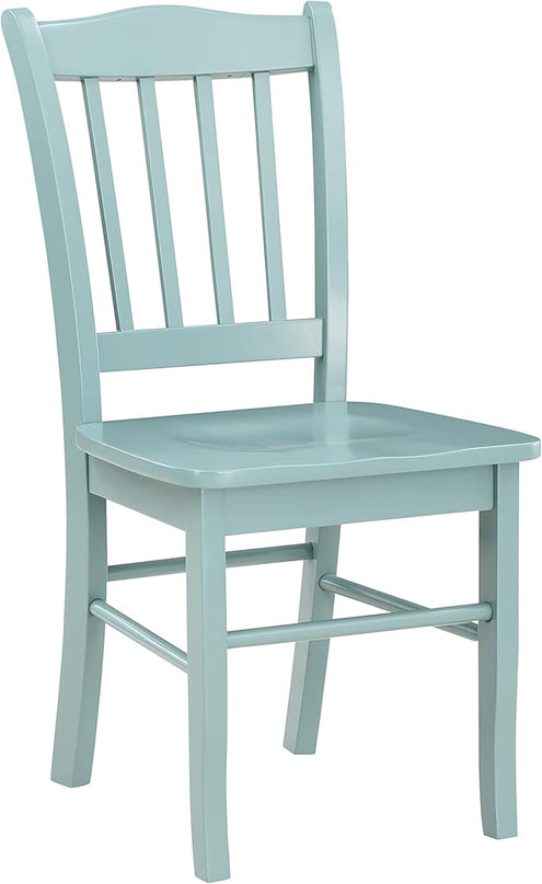 Boraam Colorado Shaker Dining Chairs, Set of 2-Walnut, 17" L x 21" W x 36" H, Aspen Valley - LeafyLoom