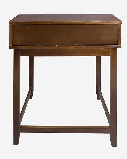 Casual Home Office Concealed Compartment Desk, Truffle Brown - LeafyLoom