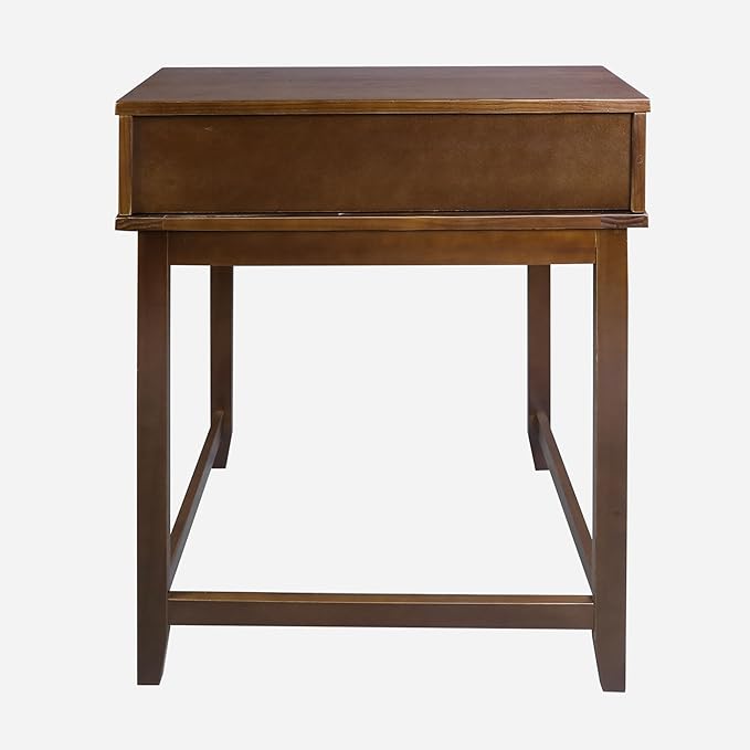 Casual Home Office Concealed Compartment Desk, Truffle Brown - LeafyLoom
