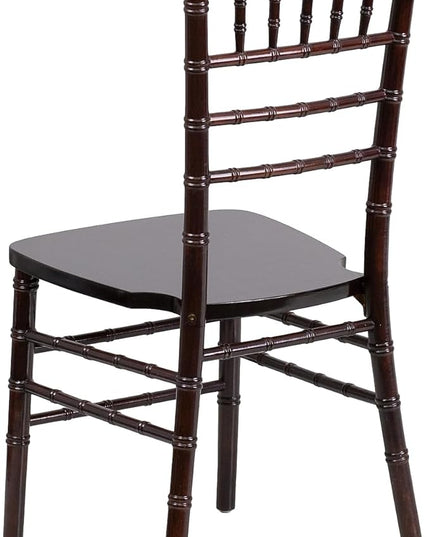 Flash Furniture 2 Pack HERCULES Series Walnut Wood Chiavari Chair - LeafyLoom